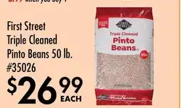 Smart & Final First Street Triple Cleaned Pinto Beans offer