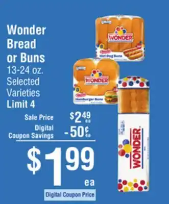 Smart & Final Wonder Bread or Buns offer