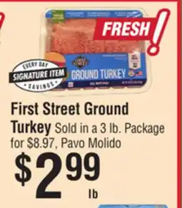 Smart & Final First Street Ground Turkey offer