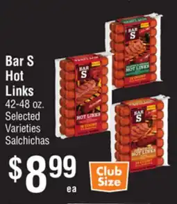Smart & Final Bar S Hot Links offer