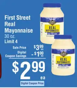 Smart & Final First Street Real Mayonnaise offer