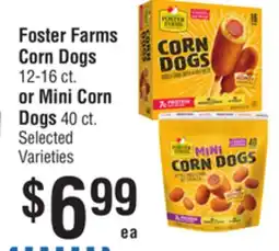 Smart & Final Foster Farms Corn Dogs or Mini Corn Dogs offer