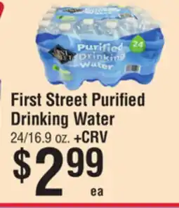 Smart & Final First Street Purified Drinking Water offer
