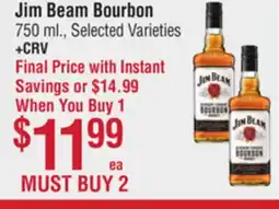 Smart & Final Jim Beam Bourbon offer