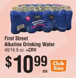 Smart & Final First Street Alkaline Drinking Water offer