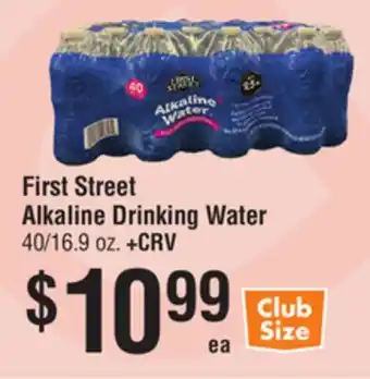 Smart & Final First Street Alkaline Drinking Water offer