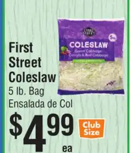 Smart & Final First Street Coleslaw offer