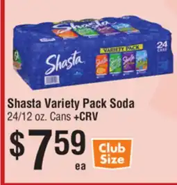 Smart & Final Shasta Variety Pack Soda offer