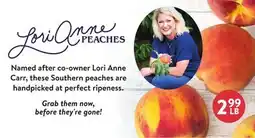 Fresh Thyme Lori Anne peaches offer