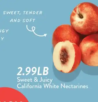 Fresh Thyme California White Nectarines offer