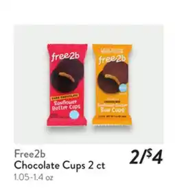 Fresh Thyme Free2b Chocolate Cups offer