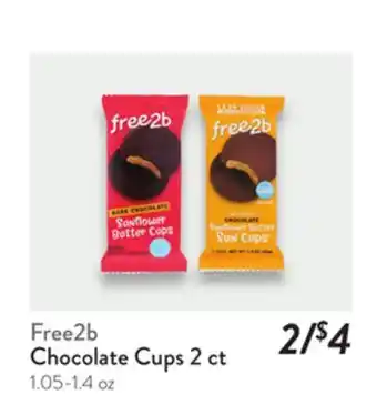 Fresh Thyme Free2b Chocolate Cups offer