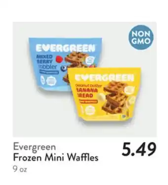 Fresh Thyme Evergreen Frozen Mini Waffles offer