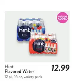 Fresh Thyme Hint Flavored Water offer