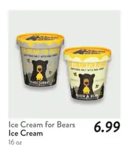 Fresh Thyme Ice Cream for Bears Ice Cream offer