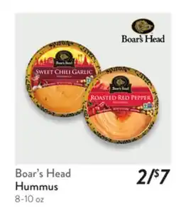 Fresh Thyme Boar's Head Hummus offer