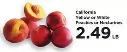 Food 4 Less California Yellow or White Peaches or Nectarines offer
