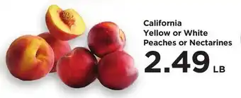Food 4 Less California Yellow or White Peaches or Nectarines offer