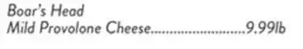 Fresh Thyme Boar's Head Mild Provolone Cheese offer