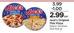 Food 4 Less Jack's Original Thin Pizza offer