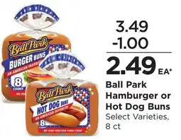 Food 4 Less Ball Park Hamburger or Hot Dog Buns offer