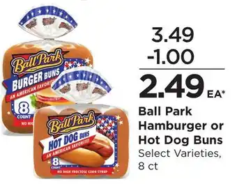 Food 4 Less Ball Park Hamburger or Hot Dog Buns offer