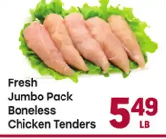Tony’s Fresh Market Fresh Jumbo Pack Boneless Chicken Tenders offer