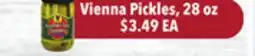 Tony’s Fresh Market Vienna Pickles offer