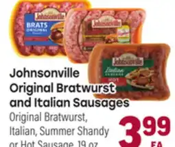 Tony’s Fresh Market Johnsonville Original Bratwurst and Italian Sausages offer