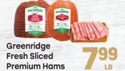 Tony’s Fresh Market Greenridge Fresh Sliced Premium Hams offer