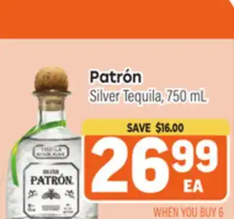 Tony’s Fresh Market Patrón Silver Tequila offer