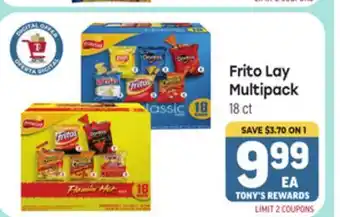 Tony’s Fresh Market Frito Lay Multipack offer