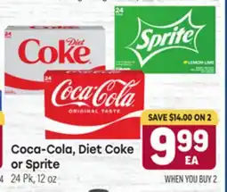 Tony’s Fresh Market Coca-Cola, Diet Coke or Sprite offer