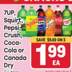 Tony’s Fresh Market 7UP, Squirt, Pepsi, Crush, Coca-Cola or Canada Dry offer