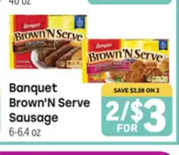 Tony’s Fresh Market Banquet Brown'N Serve Sausage offer