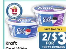 Tony’s Fresh Market Kraft Cool Whip offer