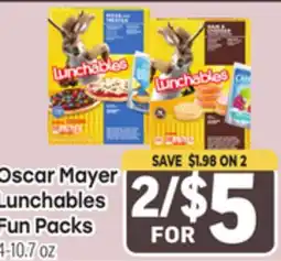 Tony’s Fresh Market Oscar Mayer Lunchables Fun Packs offer