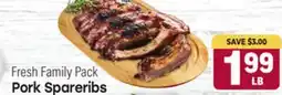 Tony’s Fresh Market Pork Spareribs offer