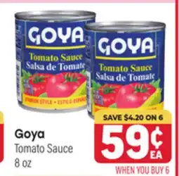 Tony’s Fresh Market Goya Tomato Sauce offer