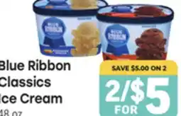 Tony’s Fresh Market Blue Ribbon Classics Ice Cream offer