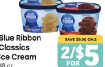 Tony’s Fresh Market Blue Ribbon Classics Ice Cream offer