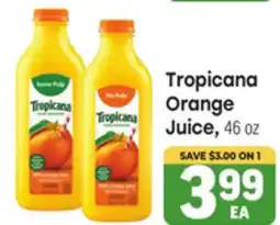 Tony’s Fresh Market Tropicana Orange Juice offer