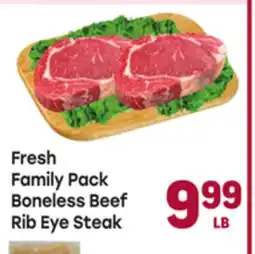 Tony’s Fresh Market Fresh Family Pack Boneless Beef Rib Eye Steak offer