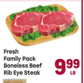 Tony’s Fresh Market Fresh Family Pack Boneless Beef Rib Eye Steak offer