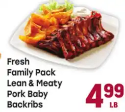 Tony’s Fresh Market Fresh Family Lean & Meaty Pork Baby Backribs offer