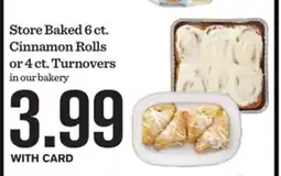 Mariano's Store Baked 6 ct. Cinnamon Rolls or 4 ct. Turnovers offer