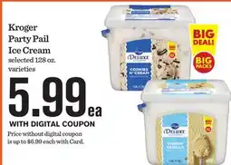 Mariano's Kroger Party Pail Ice Cream offer