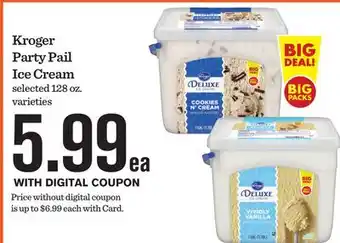 Mariano's Kroger Party Pail Ice Cream offer