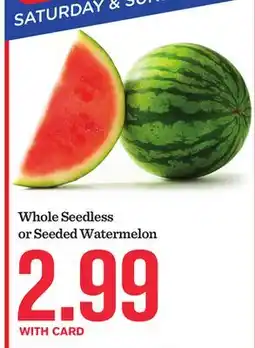 Mariano's Whole Seedless or Seeded Watermelon offer