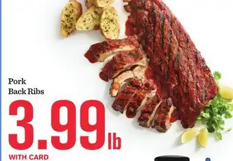 Mariano's Pork Back Ribs offer